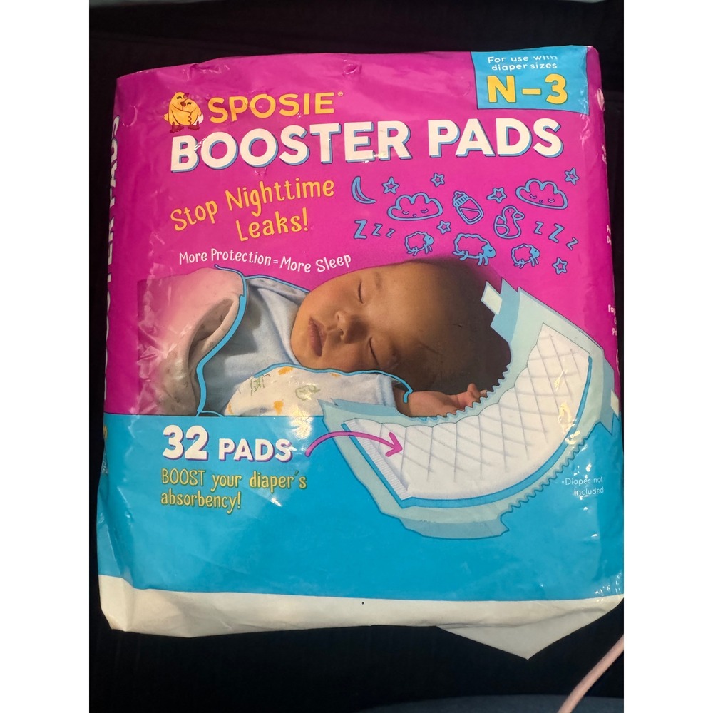 Sposie Booster Pads N 3 Stop Nighttime Leaks More Protection Sleep‎ 32 Pads